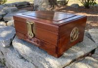 Vintage Chinese rosewood jewelry box