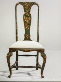 Italian polychrome painted side chair