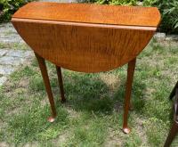 Eldred Wheeler tiger maple breakfast table