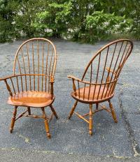 D R Dimes Windsor sack back arm chairs