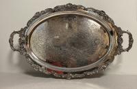 Silver plated butler tray by Poole