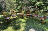 D R Dimes set of Windsor armchairs