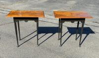 Pair of Eldred Wheeler matching lamp tables