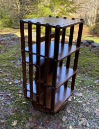 Walnut rotating bookcase circa 1883
