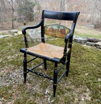 Hitchcock Harvard armchair given to Ellsworth S Grant
