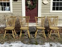 Original paint arrow back chairs c1820