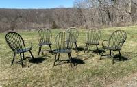 Keystone Collection Windsor chairs in antique green