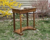 Antique French Empire walnut  pier table