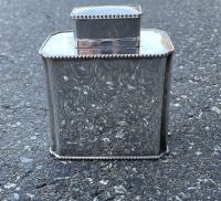 Vintage silver plated tea caddy