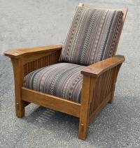 Vintage Stickley oak Morris chair