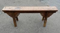 Antique Chinese narrow plank work bench 19thc