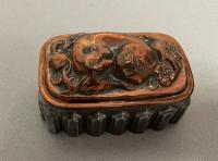 Vintage fox copper and tin baking mold
