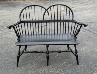 D R Dimes settee with double bow back