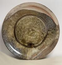 Large Japanese studio pottery charger