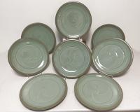 Japanese studio pottery dinner plates