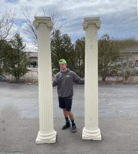 Pair of Ionic architectural columns