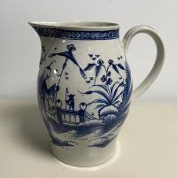 Chinoiserie pearlware tall jug c1795