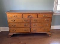 Eldred Wheeler double chest of dresser in tiger maple