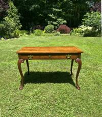 Vintage Baker Chippendale style on drawer mahogany desk