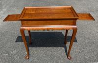 Eldred Wheeler tea table with figured cherry top