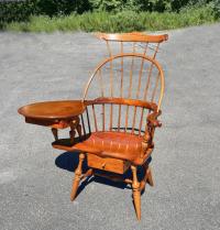 D R Dimes writing arm Windsor chair in maple
