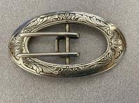 Sterling silver belt buckle by Wm B Kerr and Co