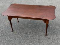 D R Dimes cherry coffee table with porringer corners