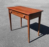 Early American country work table in cherry and pine c1840