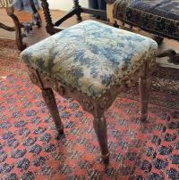 18thc Italian gilt foot stool