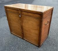 English mahogany storage box with copper rivets c1880