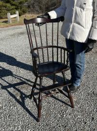 D R Dimes childs Windsor highchair in crackle black