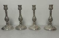 Schofield sterling silver candlesticks Baltimore Rose pattern