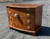 American Federal mahogany bow front chest  c1800