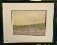 Watercolor Marshy Meadow by Fannie Burr