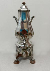 Tiffany Co France sterling coffee urn with burner