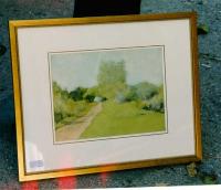 Fine Art Watercolor landscape by Fannie Burr