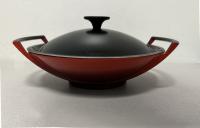 Le Creuset enameled cast iron wok