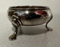 Sterling silver salt cellar London 1755