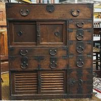 19thc Japanese Tansu storage cabinet
