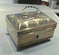 Antique English 18th c Brass letter box