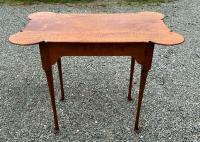 Treharn tiger maple porringer top tea table