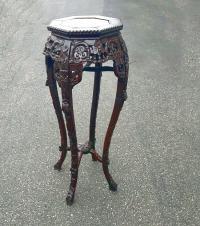 Antique Chinese rosewood plant stand