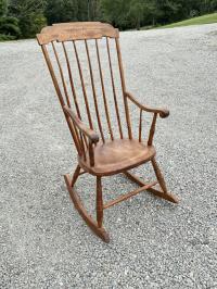 Early American plank seat rocker
