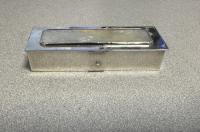 Sterling silver pill box with mother of pearl insert