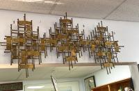 Ron Schmidt brutalist abstract wall sculpture 1969