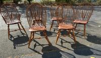 Warren Chair Works brace-back Windsor chairs