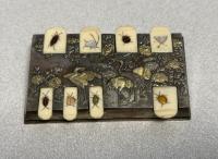 Japanese Shibayama whist counter Meiji period