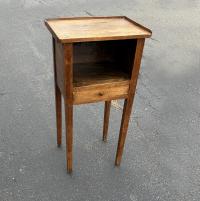 French walnut stand with drawer c1800