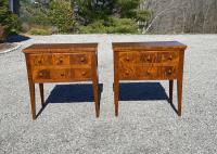 Strong tiger maple pair of chests
