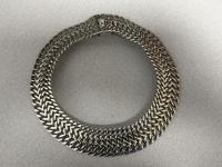 Heavy Mexican sterling silver necklace